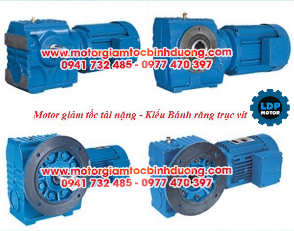 Các loại motor giảm tốc tải nặng trục vuông góc K 