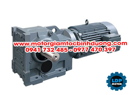 Motor giảm tốc tải nặng trục vuông góc kiểu S