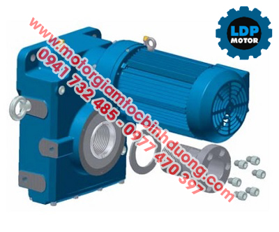 Nhà phân phối motor giảm tốc tải nặng K, R, F chất lượng