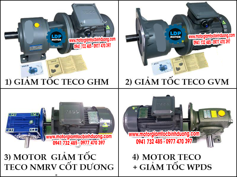 Phân phối motor giảm tốc Teco Đài Loan - Linh Duy Phát